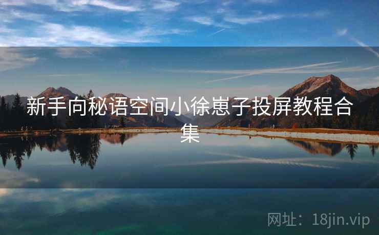 新手向秘语空间小徐崽子投屏教程合集 新手向秘语空间小徐崽子投屏教程合集