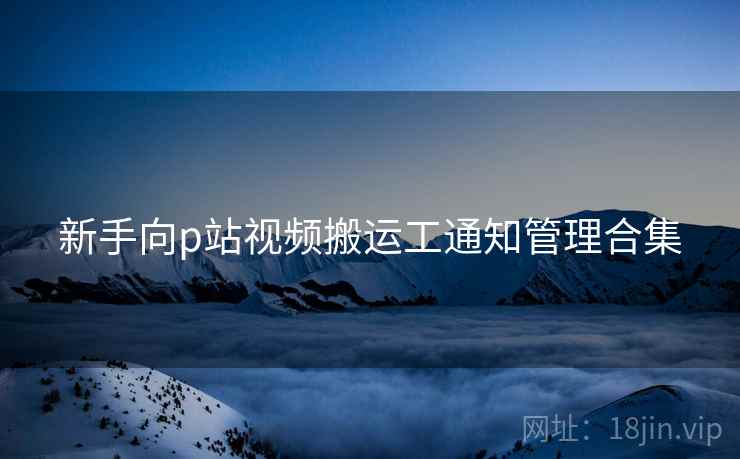 新手向p站视频搬运工通知管理合集