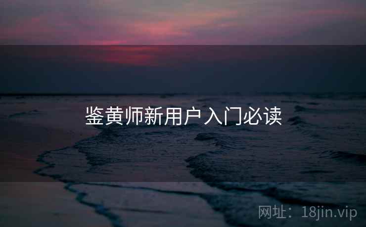 鉴黄师新用户入门必读