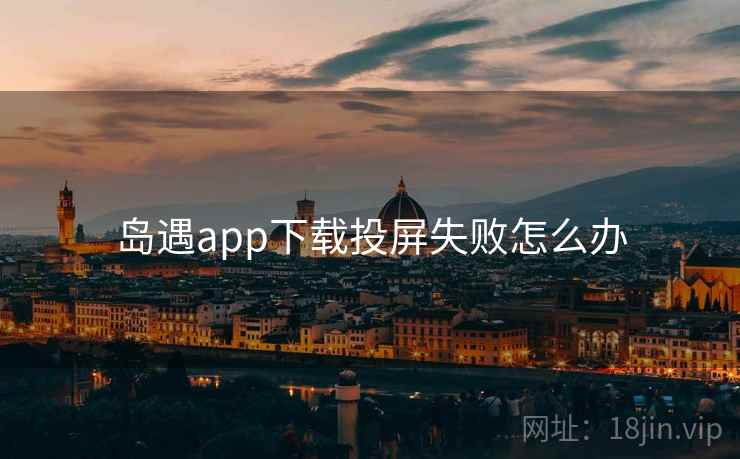 岛遇app下载投屏失败怎么办