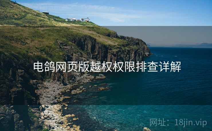 电鸽网页版越权权限排查详解