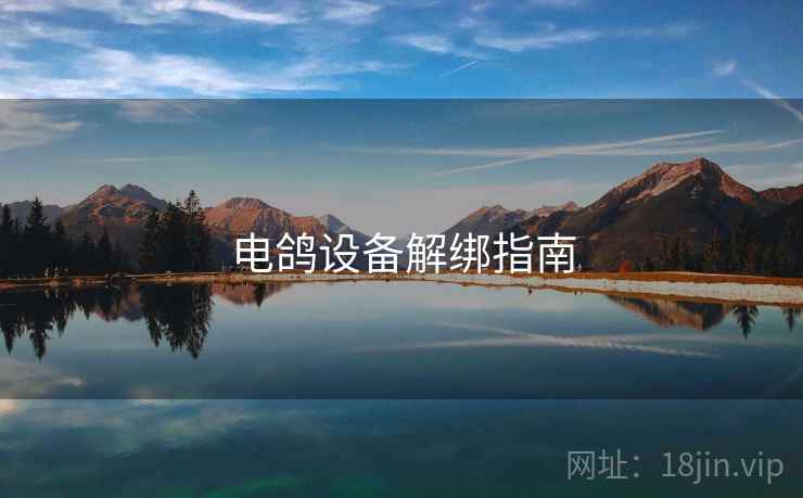 电鸽设备解绑指南