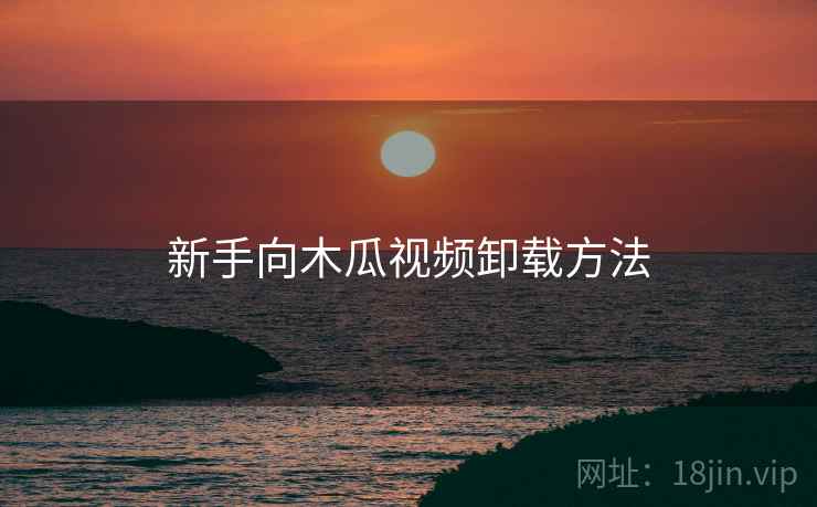 新手向木瓜视频卸载方法