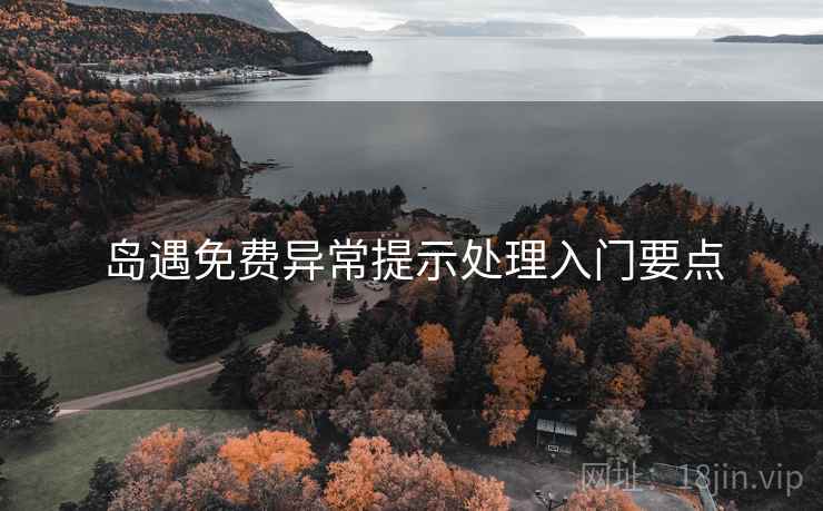 岛遇免费异常提示处理入门要点