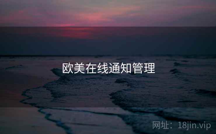 欧美在线通知管理